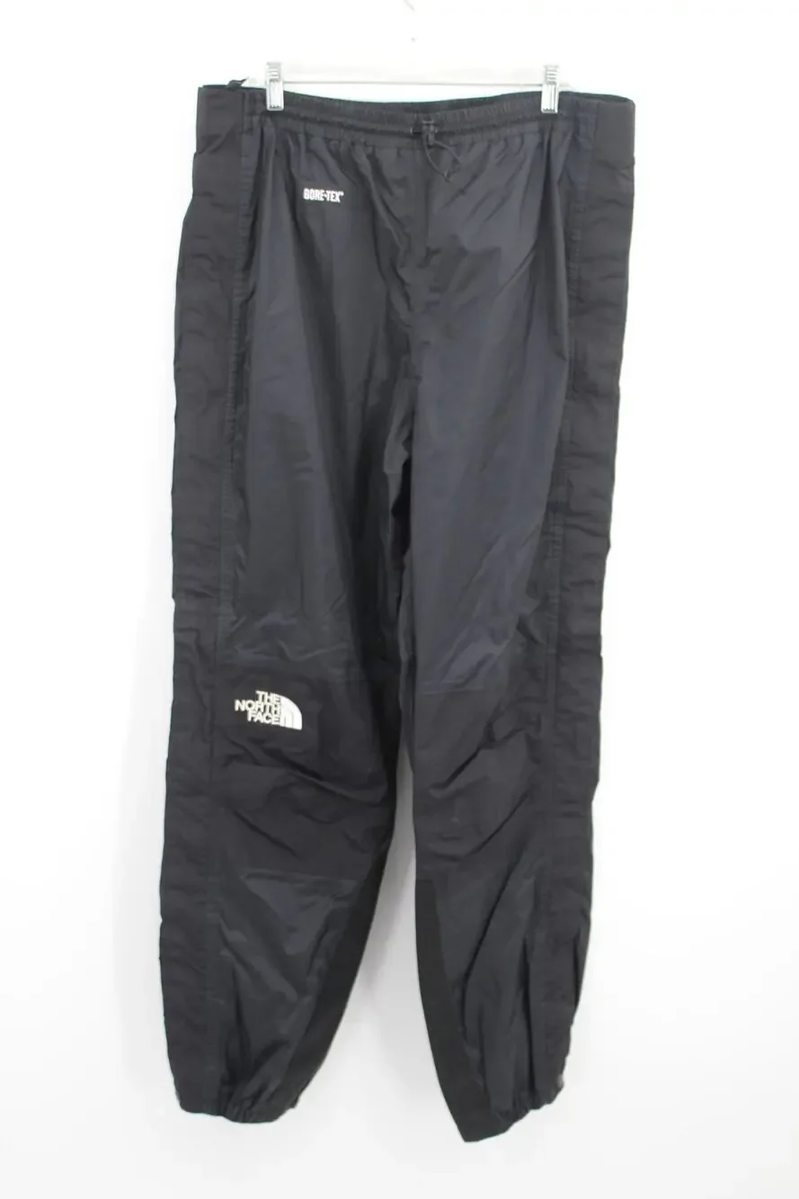 The North Face GORE-TEX Black Elastic Zip Track Pants Stow Pockets Mens XL